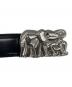 Cartier (カルティエ) レザーベルト シルバーバックル：15000円