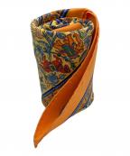 HERMESエルメス）の古着「シルクスカーフ」｜オレンジ