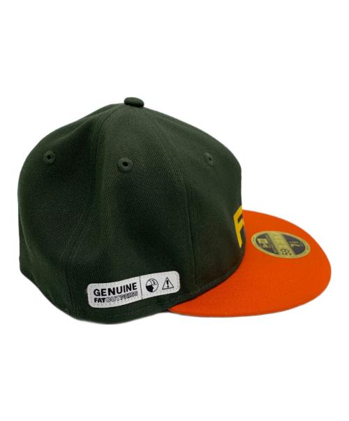 New Era（ニューエラ）New Era (ニューエラ) SHINKNOWNSUKE キャップ グリーン×オレンジの古着・服飾アイテム