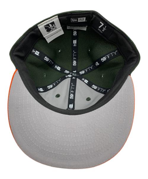 New Era（ニューエラ）New Era (ニューエラ) SHINKNOWNSUKE キャップ グリーン×オレンジの古着・服飾アイテム