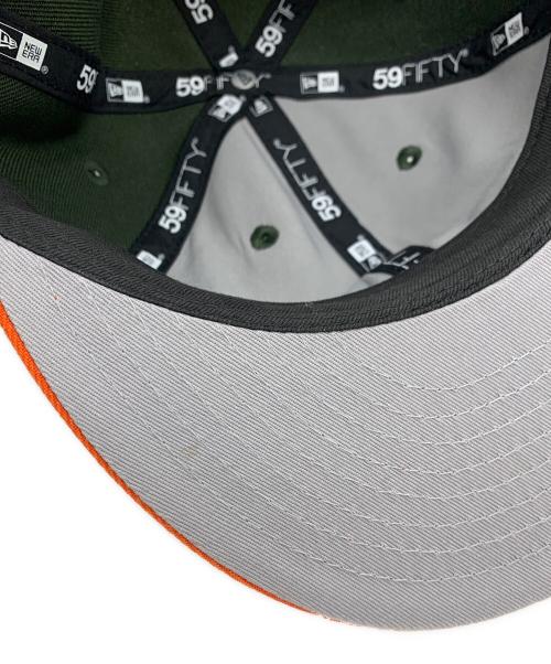 New Era（ニューエラ）New Era (ニューエラ) SHINKNOWNSUKE キャップ グリーン×オレンジの古着・服飾アイテム