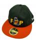 New Era（ニューエラ）の古着「キャップ」｜グリーン×オレンジ