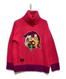 glamb×ジョジョの奇妙な冒険（グラム×ジョジョノキミョウナボウケン）の古着「ニット」｜ピンク