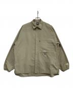 NEW BALANCEニューバランス）の古着「オーバーサイズシャツ」｜ベージュ