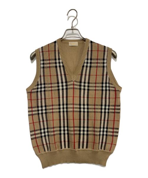 Burberry's（バーバリーズ）Burberry's (バーバリーズ) ニットベスト ブラウン サイズ:Lの古着・服飾アイテム