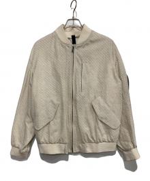 HEVO（イーヴォ）の古着「リネンジップブルゾン」｜ベージュ