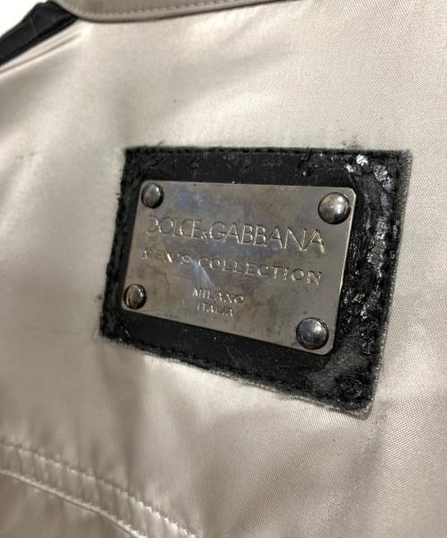 DOLCE & GABBANA（ドルチェ＆ガッバーナ）DOLCE & GABBANA (ドルチェ＆ガッバーナ) ナイロンジャケット グレー サイズ:SIZE46の古着・服飾アイテム