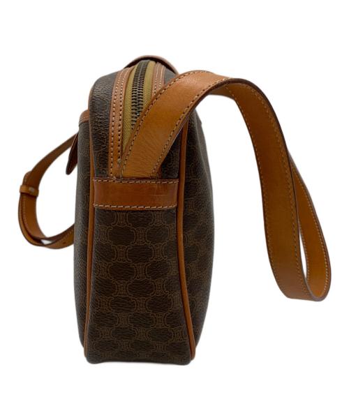 CELINE（セリーヌ）CELINE (セリーヌ) マカダム柄ショルダーバッグ ブラウンの古着・服飾アイテム