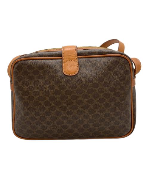 CELINE（セリーヌ）CELINE (セリーヌ) マカダム柄ショルダーバッグ ブラウンの古着・服飾アイテム