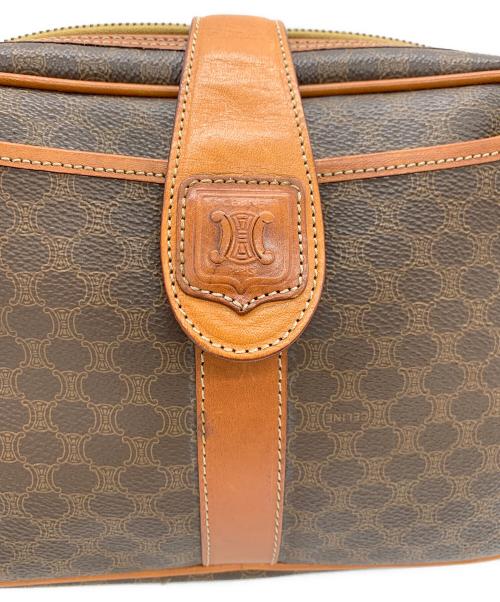 CELINE（セリーヌ）CELINE (セリーヌ) マカダム柄ショルダーバッグ ブラウンの古着・服飾アイテム