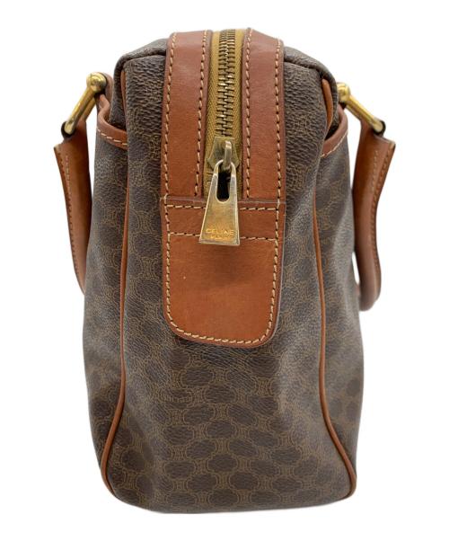 CELINE（セリーヌ）CELINE (セリーヌ) マカダム柄ボストンバッグ ブラウンの古着・服飾アイテム