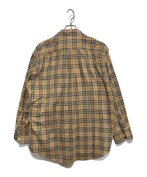Burberry's（バーバリー）Burberry's (バーバリーズ) ボタンダウンチェックシャツ ベージュ サイズ:Lの古着・服飾アイテム