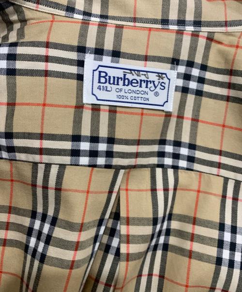 Burberry's（バーバリー）Burberry's (バーバリーズ) ボタンダウンチェックシャツ ベージュ サイズ:Lの古着・服飾アイテム