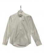 maison kitsuneメゾンキツネ）の古着「フォックスパッチボタンダウンシャツ」｜ホワイト