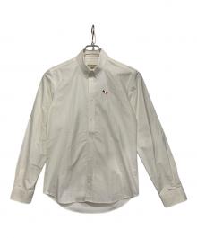maison kitsune（メゾンキツネ）の古着「フォックスパッチボタンダウンシャツ」｜ホワイト