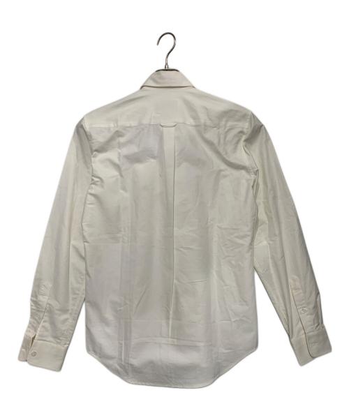 maison kitsune（メゾンキツネ）MAISON KITSUNE (メゾンキツネ) フォックスパッチボタンダウンシャツ ホワイト サイズ:37の古着・服飾アイテム
