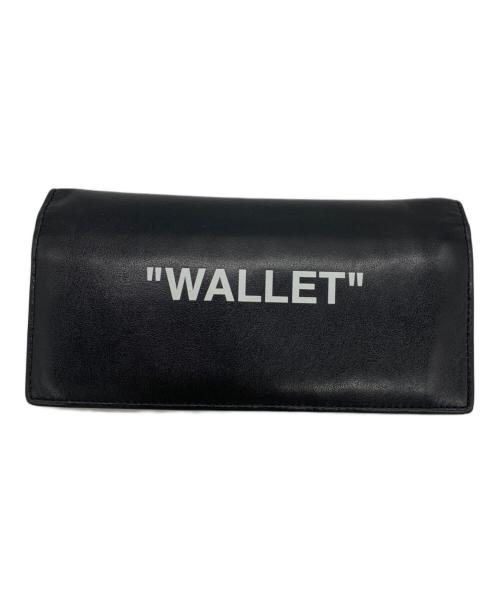 OFFWHITE（オフホワイト）OFFWHITE (オフホワイト) 二つ折り長財布 ブラックの古着・服飾アイテム