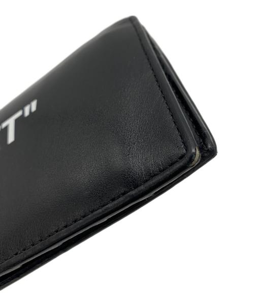 OFFWHITE（オフホワイト）OFFWHITE (オフホワイト) 二つ折り長財布 ブラックの古着・服飾アイテム