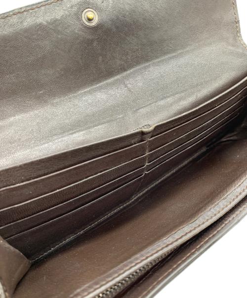 BOTTEGA VENETA（ボッテガベネタ）BOTTEGA VENETA (ボッテガベネタ) 二つ折り長財布 ブラウンの古着・服飾アイテム