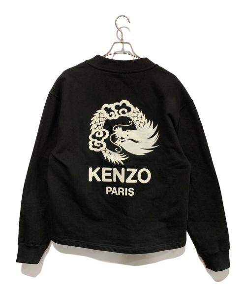 KENZO（ケンゾー）KENZO (ケンゾー) スウェットカーディガン ブラック サイズ:Mの古着・服飾アイテム