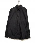 GIVENCHYジバンシィ）の古着「ロゴ刺繍シャツ」｜ブラック