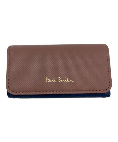 PAUL SMITH（ポールスミス）PAUL SMITH (ポールスミス) キーケース ピンク×ブルーの古着・服飾アイテム
