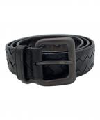 BOTTEGA VENETAボッテガベネタ）の古着「レザーベルト」｜ブラック