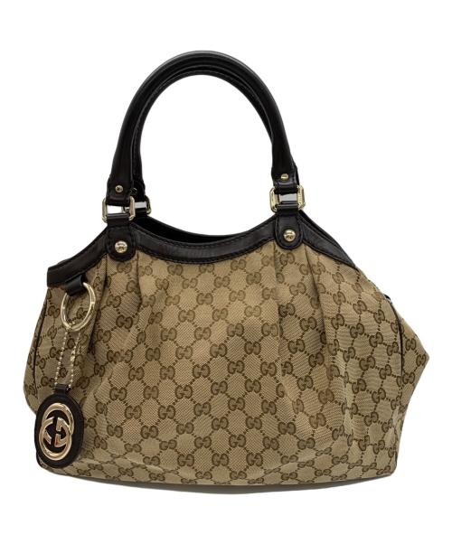 GUCCI（グッチ）GUCCI (グッチ) ハンドバッグ ブラウンの古着・服飾アイテム