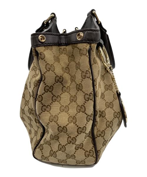 GUCCI（グッチ）GUCCI (グッチ) ハンドバッグ ブラウンの古着・服飾アイテム