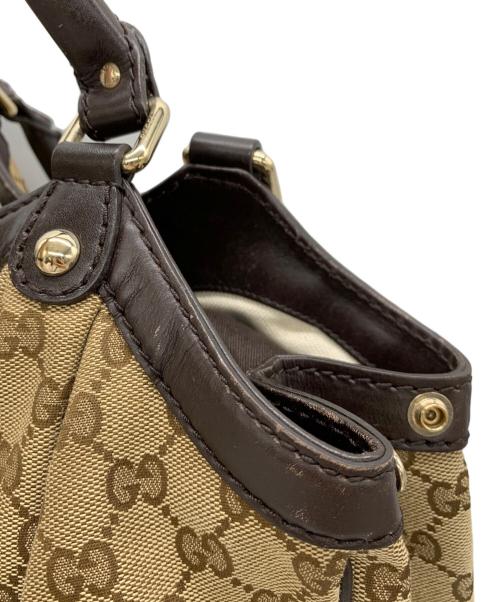 GUCCI（グッチ）GUCCI (グッチ) ハンドバッグ ブラウンの古着・服飾アイテム