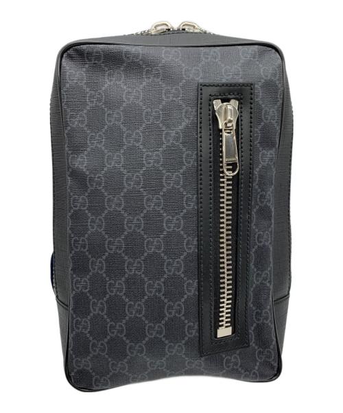 GUCCI（グッチ）GUCCI (グッチ) ウエストベルトバッグ ブラック×ネイビーの古着・服飾アイテム