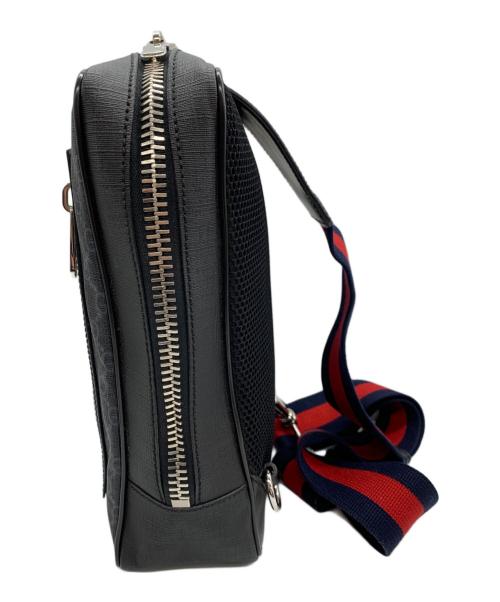 GUCCI（グッチ）GUCCI (グッチ) ウエストベルトバッグ ブラック×ネイビーの古着・服飾アイテム