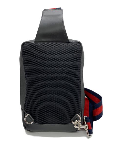 GUCCI（グッチ）GUCCI (グッチ) ウエストベルトバッグ ブラック×ネイビーの古着・服飾アイテム