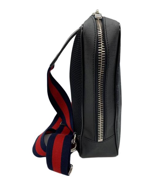 GUCCI（グッチ）GUCCI (グッチ) ウエストベルトバッグ ブラック×ネイビーの古着・服飾アイテム