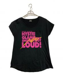 Hysteric Glamour（ヒステリックグラマー）の古着「プリントカットソー」｜ブラック