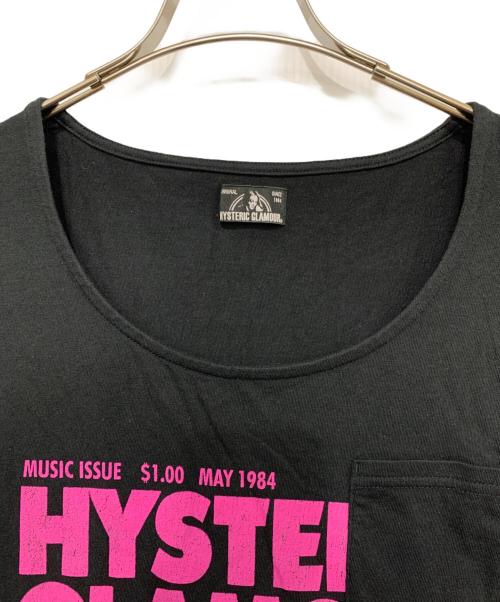 Hysteric Glamour（ヒステリックグラマー）Hysteric Glamour (ヒステリックグラマー) プリントカットソー ブラック サイズ:FREEの古着・服飾アイテム