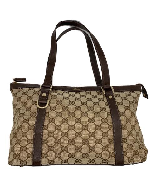 GUCCI（グッチ）GUCCI (グッチ) ハンドバッグ ベージュの古着・服飾アイテム
