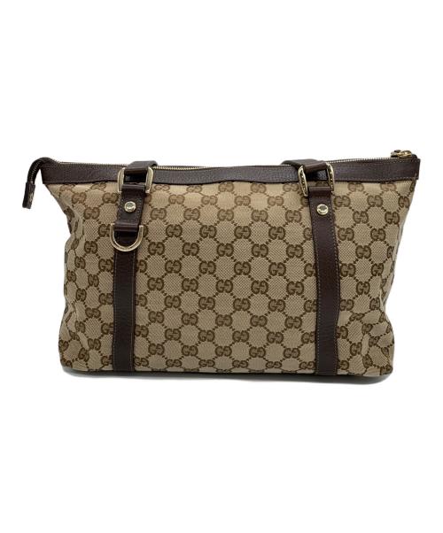 GUCCI（グッチ）GUCCI (グッチ) ハンドバッグ ベージュの古着・服飾アイテム