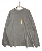 CarHarttカーハート）の古着「ロングスリーブTシャツ」｜ライトグレー