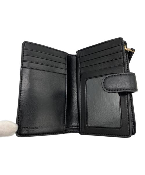 COACH（コーチ）COACH (コーチ) 2つ折り財布 ブラウン×ブラックの古着・服飾アイテム