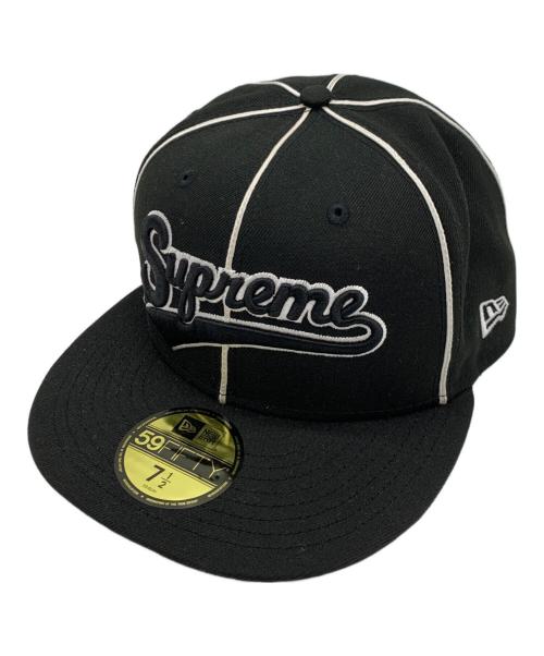New Era（ニューエラ）New Era (ニューエラ) Supreme (シュプリーム) キャップ ブラック サイズ:7 1/2の古着・服飾アイテム