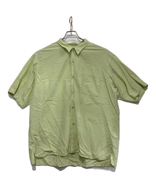 BEAMS（ビームス）BEAMS (ビームス) ソリッド イージーフィット ミニレギュラーカラー シャツ グリーン サイズ:Lの古着・服飾アイテム