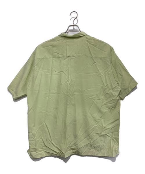 BEAMS（ビームス）BEAMS (ビームス) ソリッド イージーフィット ミニレギュラーカラー シャツ グリーン サイズ:Lの古着・服飾アイテム