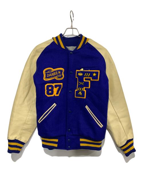 TM ATHLETICS（ティーエムアスレチックス）TM ATHLETICS (ティーエムアスレチックス) スタジャン ブルー×ベージュ サイズ:SIZE42の古着・服飾アイテム