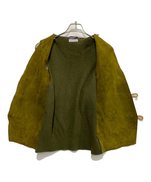PENDLETON（ペンドルトン）PENDLETON (ペンドルトン) ウールスウェード切替ベスト オリーブ サイズ:Lの古着・服飾アイテム
