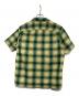 RRL (ダブルアールエル) 半袖オンブレチェックシャツ グリーン×イエロー サイズ:M：5000円