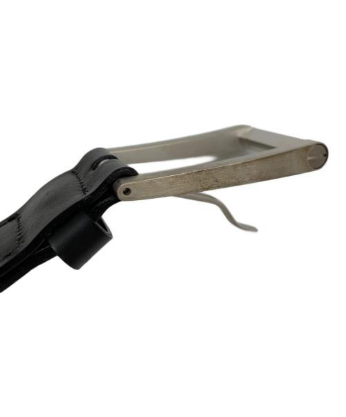 BVLGARI（ブルガリ）BVLGARI (ブルガリ) レザーベルト ブラックの古着・服飾アイテム