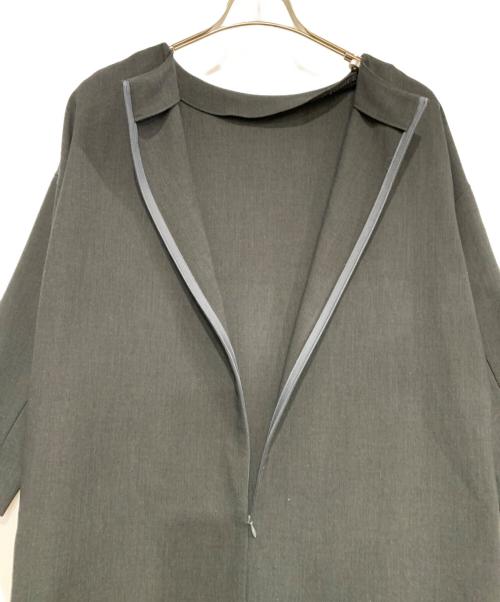 SOEJU（ソージュ）SOEJU (ソージュ) ウールライク9分袖ワンピース ブラック サイズ:-の古着・服飾アイテム