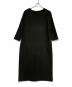 SOEJU（ソージュ）の古着「ウールライク9分袖ワンピース」｜ブラック