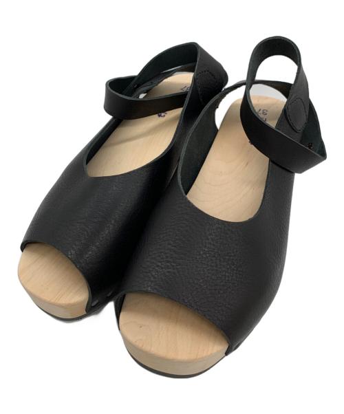 Trippen（トリッペン）Trippen (トリッペン) 厚底サンダル ナチュラル×ブラック サイズ:23.5㎝の古着・服飾アイテム